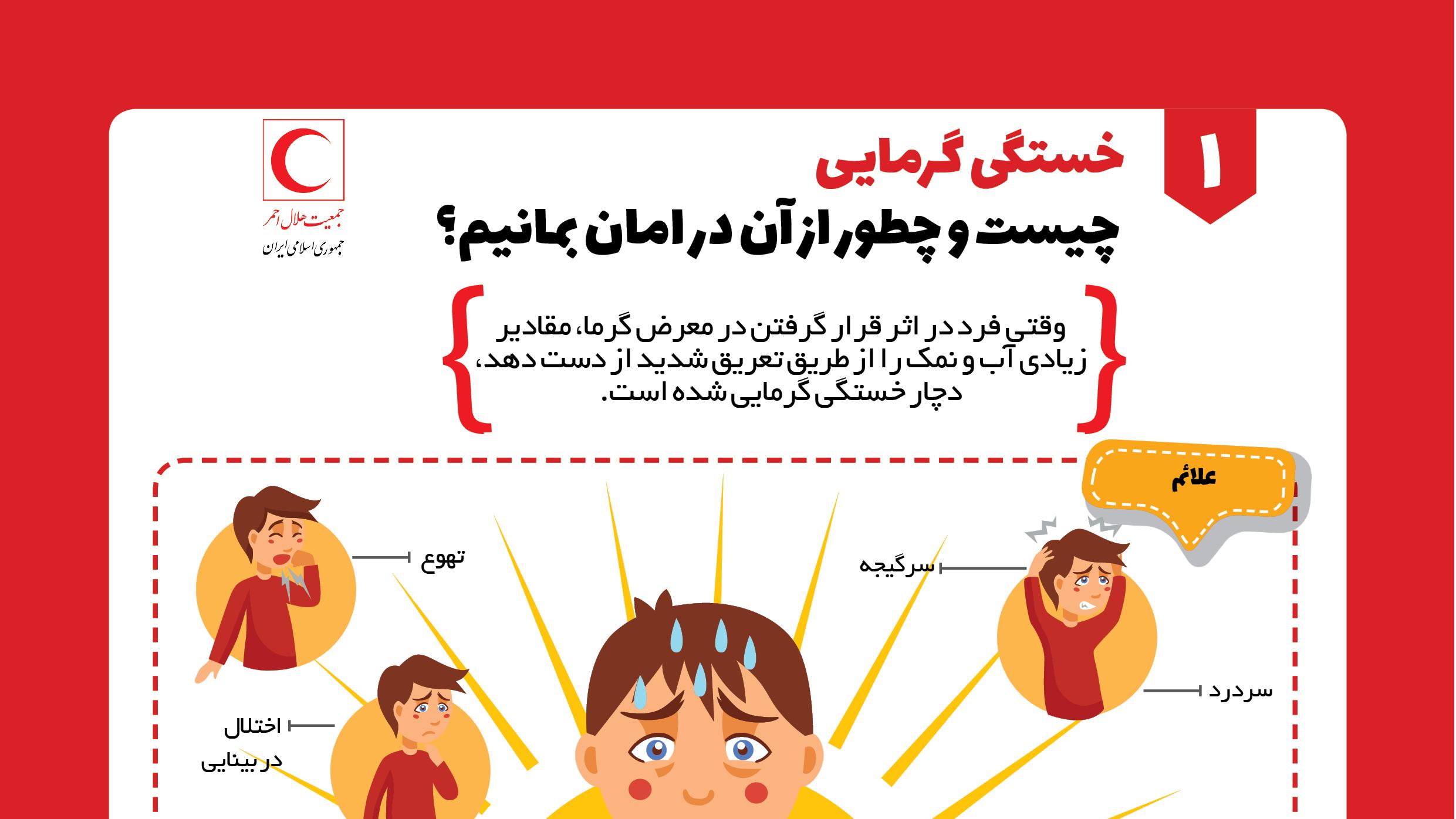خستگی گرمایی چیست و چطور از آن در امان بمانیم؟/ اینفوگرافیک